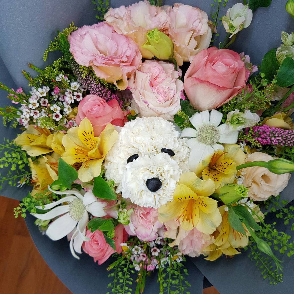 Mon Lou Lou Doggie Bouquet - Lou Flower Studio