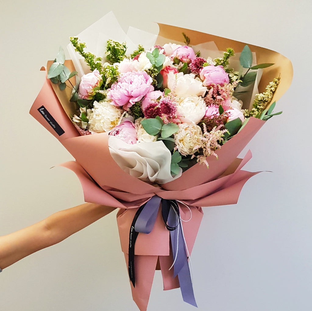 Gigantic Peony bouquet - Lou Flower Studio