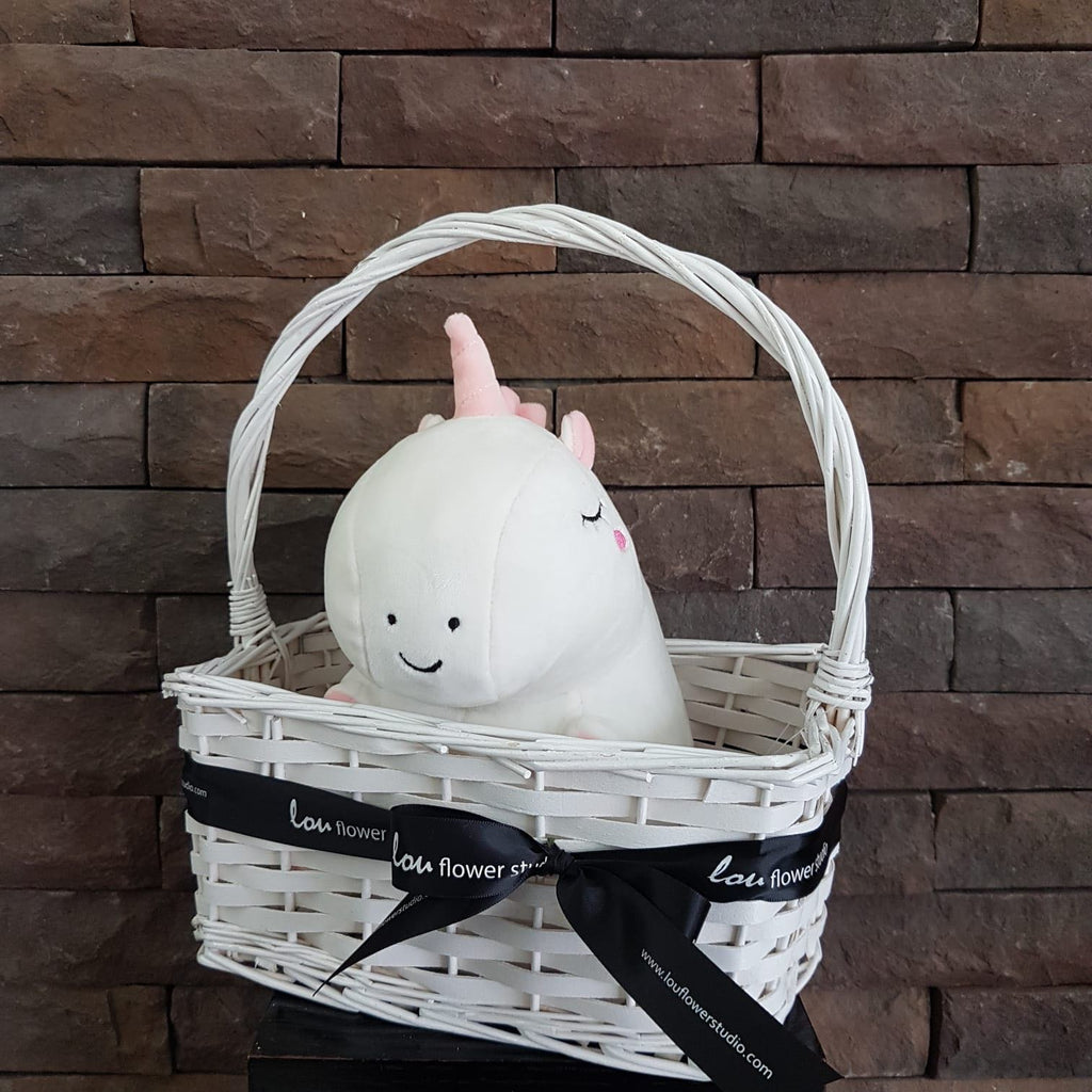Unicorn in a Basket - Lou Flower Studio
