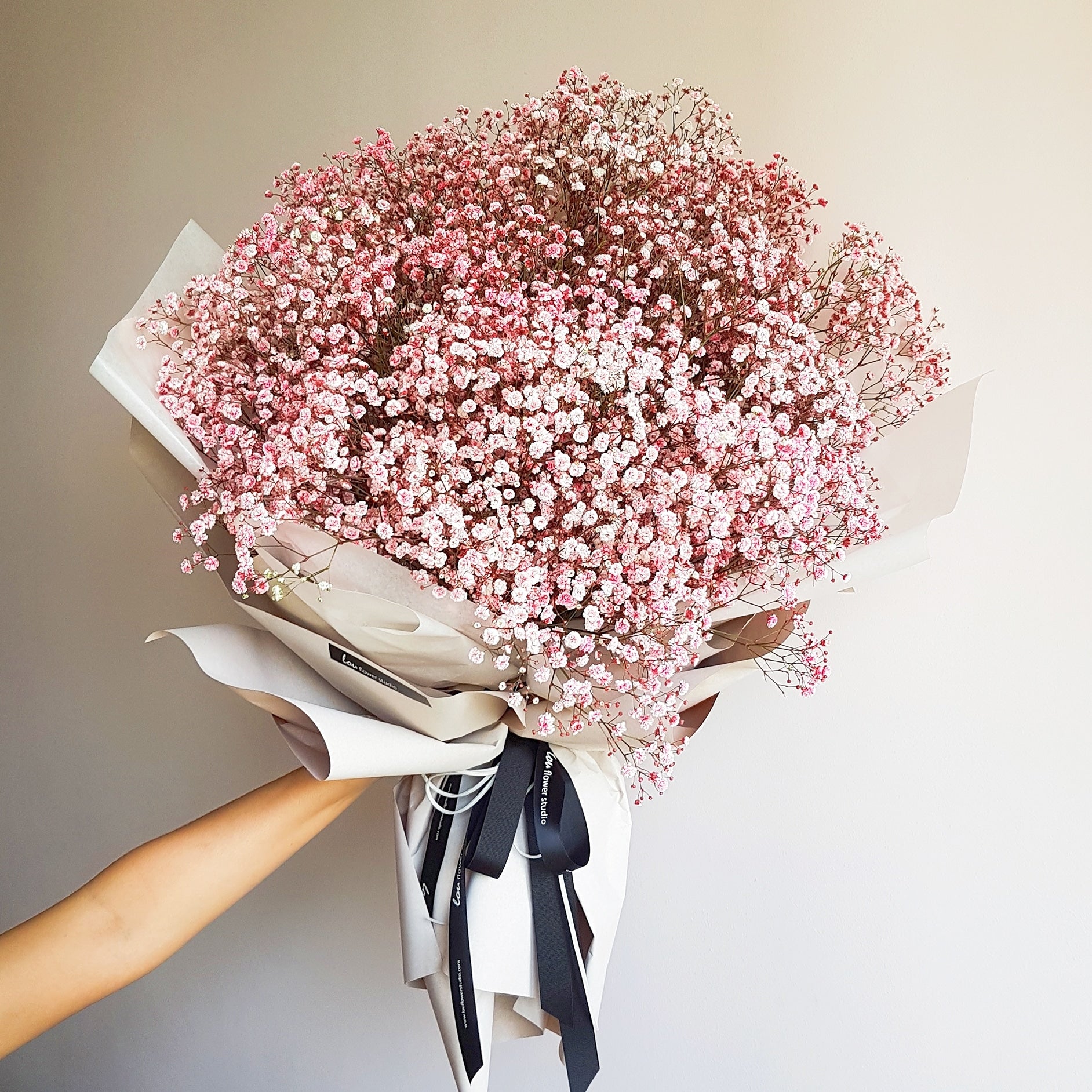 Pink Baby's Breath Bouquet – LeLe Floral