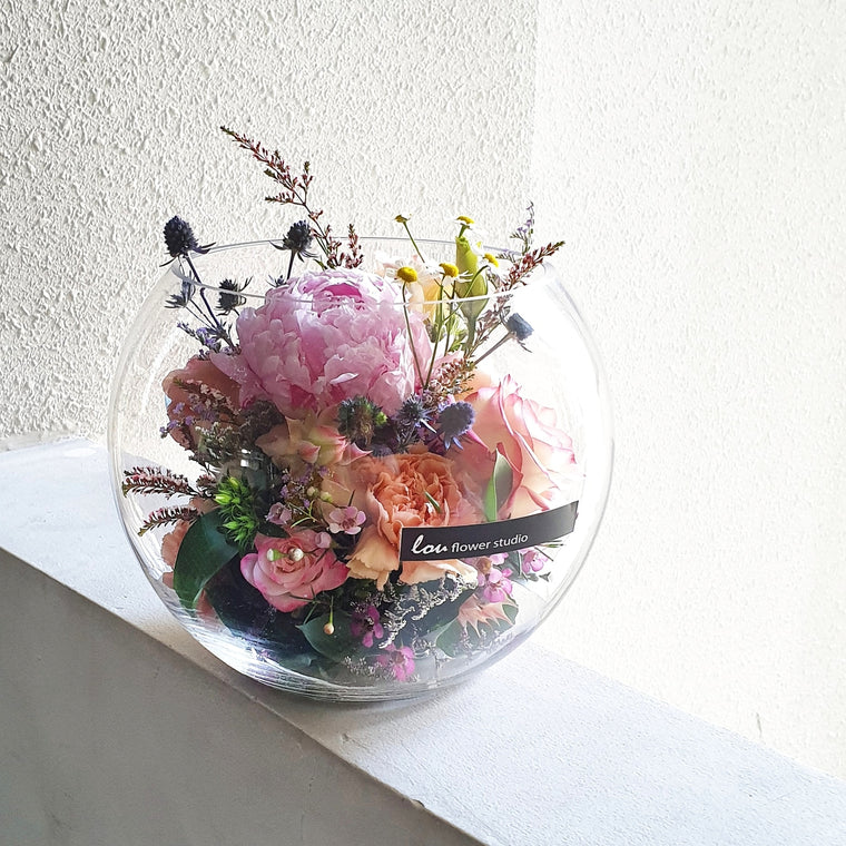Peony in a Bowl - Lou Flower Studio
