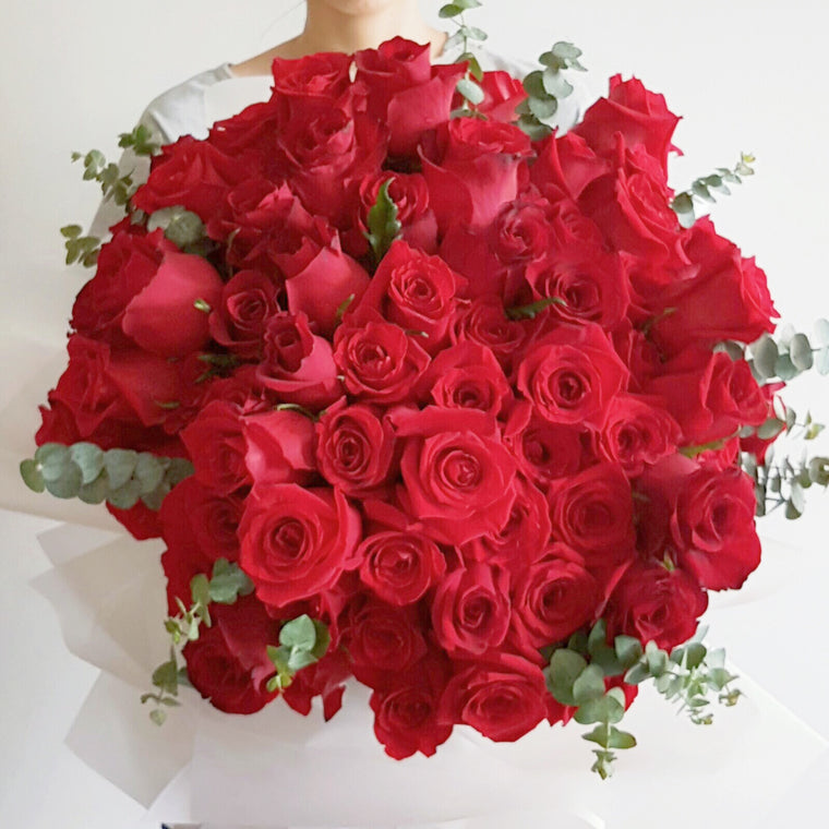 99 Roses Bouquet - Lou Flower Studio